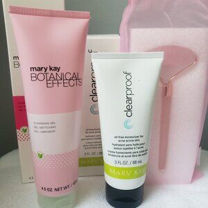 Mary Kay Botanical Effects Cleanser & Clear Proof Moisturizer + facial roller